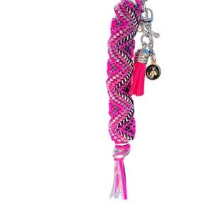 Pink Harmony Zig Zag Keychain